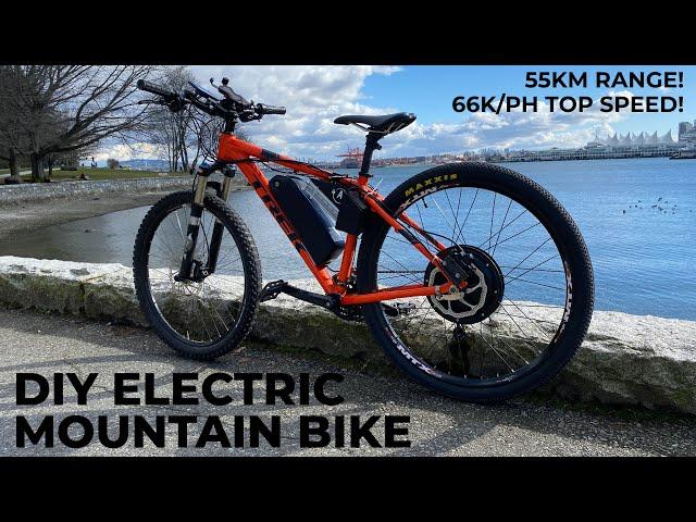 Building a FAST ELECTRIC BIKE (With a 1500W Conversion Kit) | Trek Mountain Bike