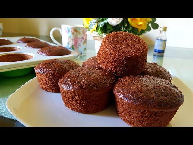 Chocolate Sponge cupcake | Chocolate sponge cupcake soft and moist