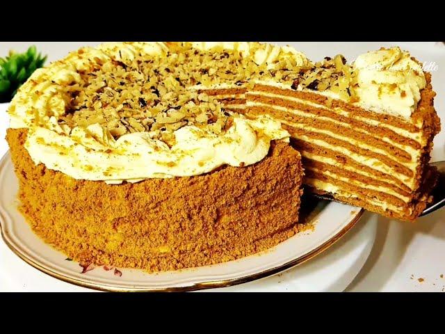 САМЫЙ ВКУСНЫЙ ТОРТ МЕДОВИК! Тающий во рту Медовый Торт Рецепт.