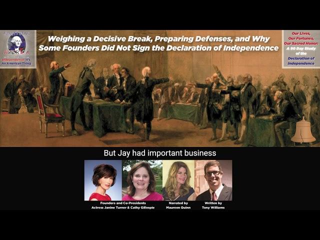 Tony Williams | Why Some Founders Did Not Sign the Declaration of Independence