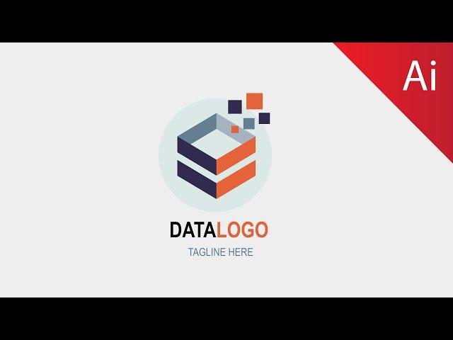 Illustrator Logo Design Tutorial || Logo Design Illustrator CC || Data Logo design || Al Hamd Zone