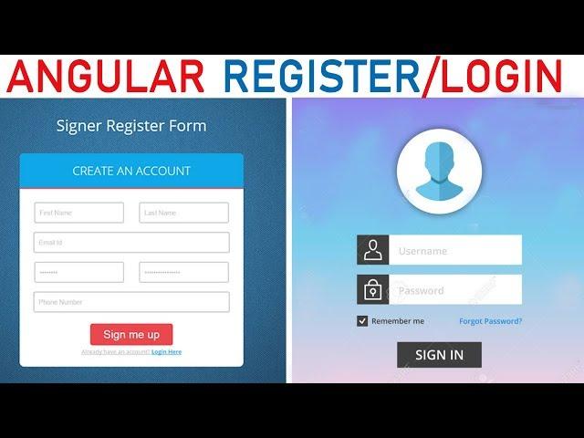 Angular 8 (AUTHENTICATION)  PHP MySql CRUD Login Register and Authentication