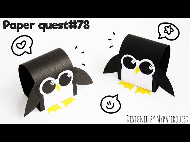 EASY  PENGUIN  PAPER CRAFT | WINTER CRAFTS FOR KIDS