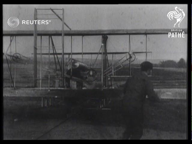 The Wright brothers first aeroplane flight (1903)