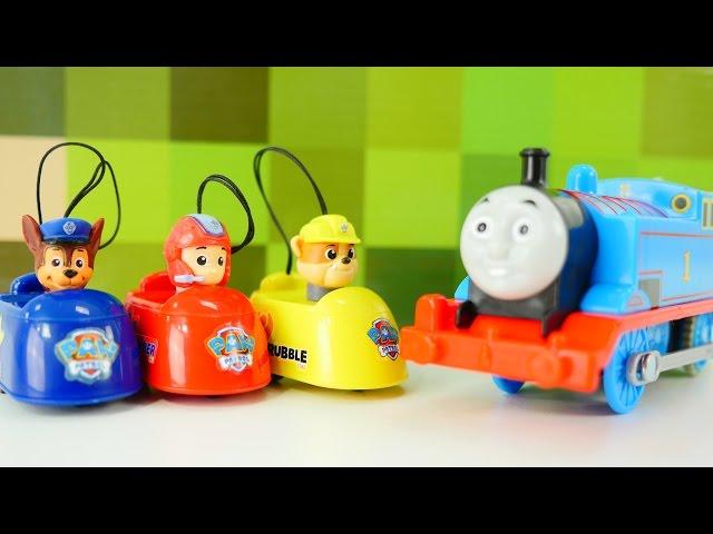 Игрушечные машинки - Игрушки Щенячий Патруль и паровозик Томас