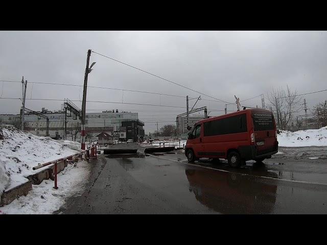 Live Moscow. Russian Railway Crossing