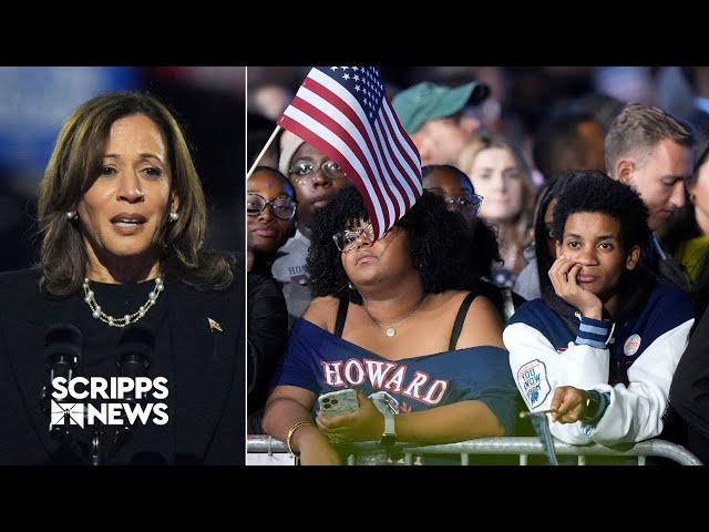 Kamala Harris doesn't speak at watch party, expected to address nation today