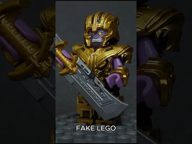 Original vs Fake Thanos Lego Marvel minifigure #lego #legoasmr #fakelego #legomarvel #marvel #fy