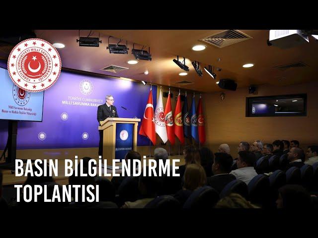 Millî Savunma Bakanlığında Haftalık Basın Bilgilendirme Toplantısı Gerçekleştirildi