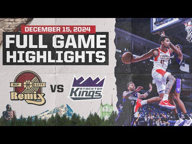 Rip City Remix Highlights vs. Stockton Kings 12/15/24