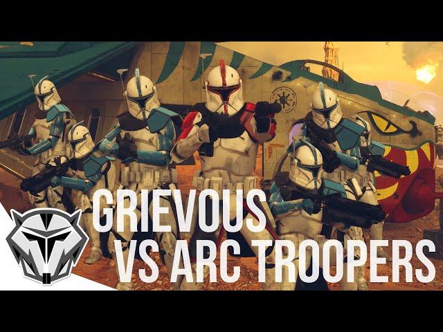 Grievous vs ARC Troopers Recreated in Battlefront 2! (Clone Wars 2003)