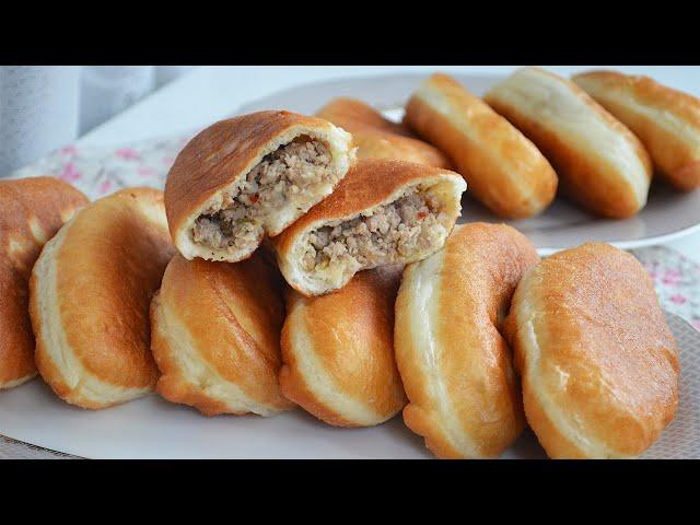 Жареные пирожки с мясом. Пышное и воздушное тесто для пирожков | Fried meat pies