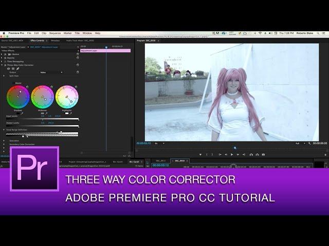 Premiere Pro Three Way Color Corrector Tutorial | Premiere Pro CC