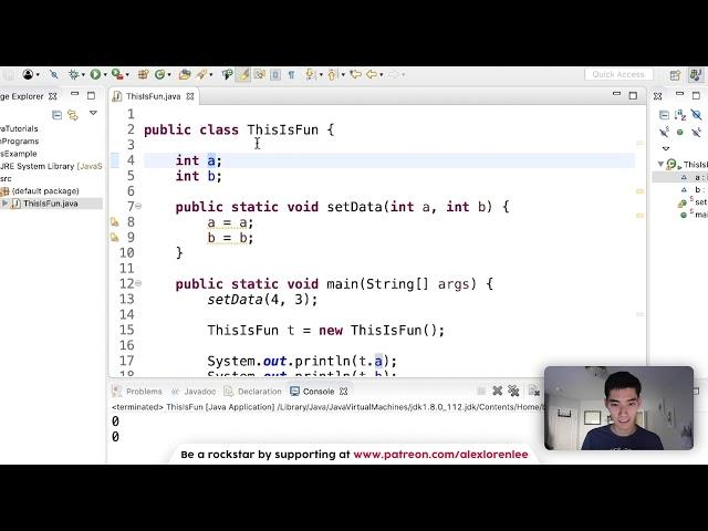 This Keyword in Java Tutorial #80