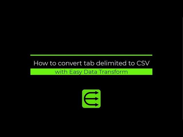 How to convert tab delimited to CSV