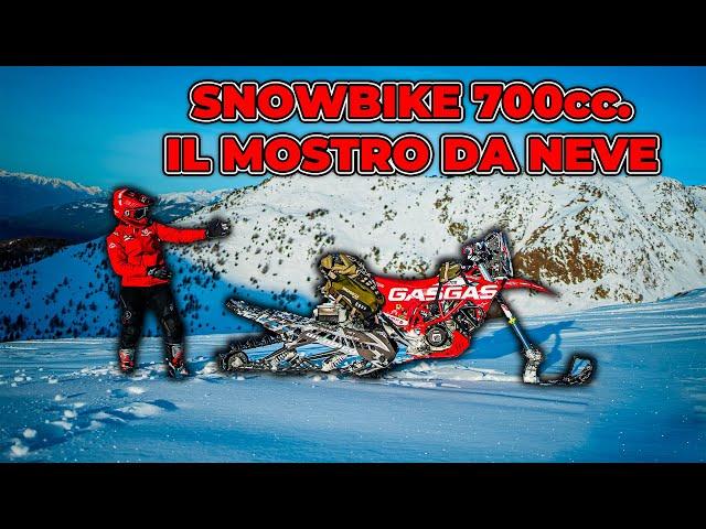 ️️THE FIRST SNOWBIKE IN THE WORLD, THE GASGAS ES 700 - 80 HORSEPOWER MOTORCYCLE ON THE SNOW, A ...