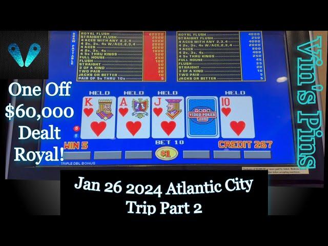 Why Couldn't It Be Dealt?!?(Back To AC!)(Video Poker)(1/26/2024 Atlantic City Trip)(S41:P2)