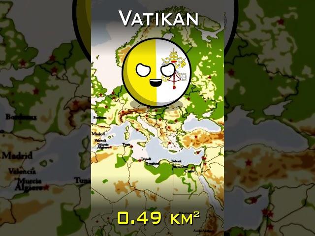 Size Of Small Countries #countryballs