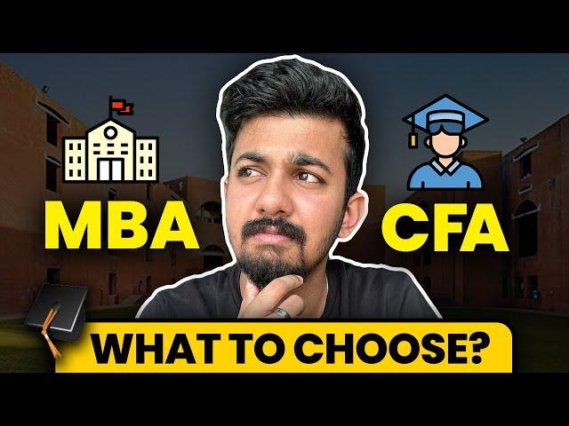 MBA vs CFA - Everything you need to know  | Lordmoneyengar | Aaditya Iyengar