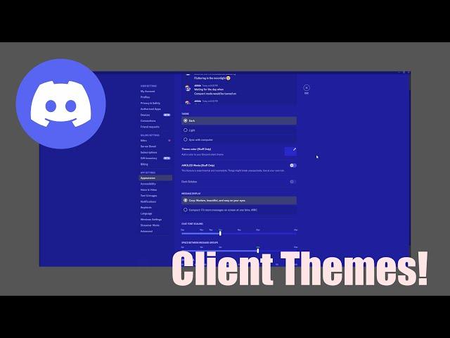 New Discord Experiment - CLIENT THEMES! Colored Discord Window