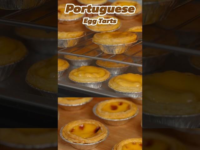 Portuguese Egg Tarts #aloi #asmr #dessert