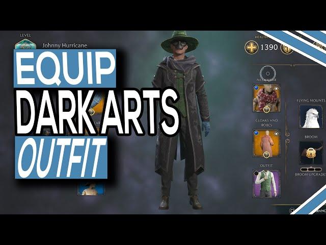 How To Equip The Dark Arts Cosmetic Set In Hogwarts Legacy