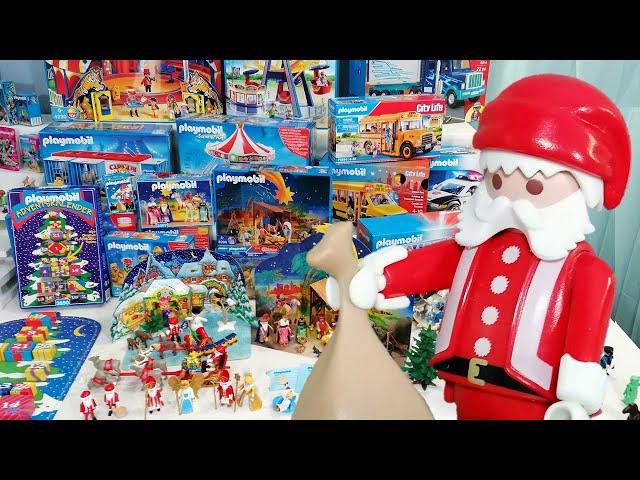 PLAYMOBIL Weihnachtssets 1996 bis 2001, Zirkus 2007, Vergnügungapark 2014 und US-Sets