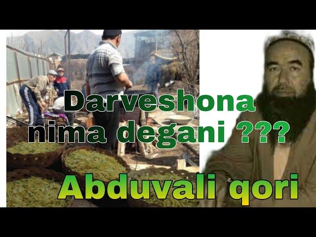 Darveshona nima degani ???  || Abduvali qori.  Ma'ruza 2021yil yuklandi