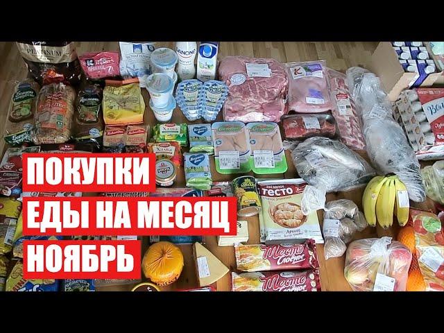 ПОКУПКИ ЕДЫ НА МЕСЯЦ  НОЯБРЬ с ЦЕНАМИ  СКОЛЬКО Я ТРАЧУ? #светланабисярина