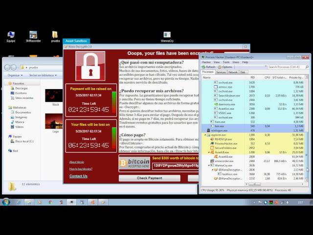 Avast Sandbox vs WannaCry ransomware