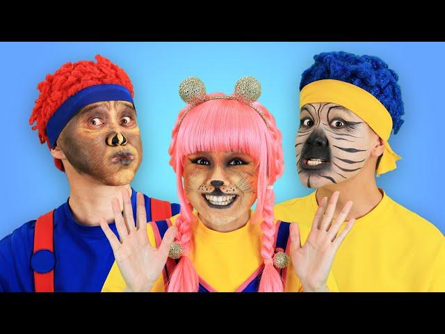 Animal Face Painting Fun | D Billions Kids Songs