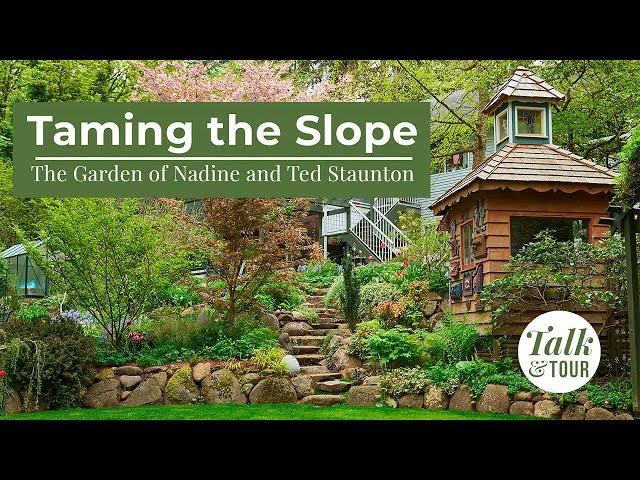 Talk & Tour: Gardening on a Slope  Tour a Vancouver Garden in Spring! #gardentour #gardendesign