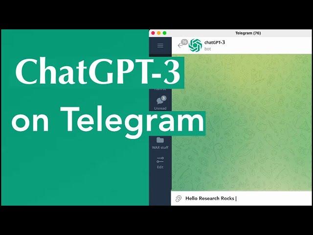 ChatGPT on Telegram | How to use ChatGPT3 to Telegram | Openai on Telegram