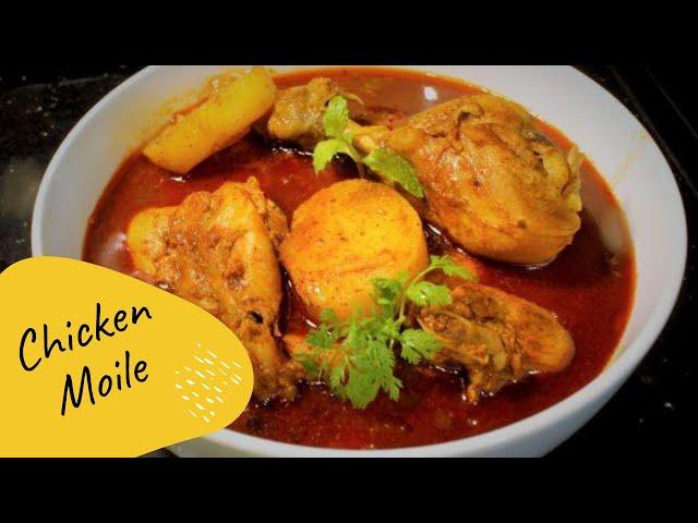 East Indian Chicken Moilee | Traditional, tangy, spicy, delicious Chicken Curry with fried Potatoes