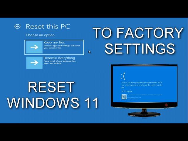 Windows - How to FULLY Reset Windows 11\10 to Factory Settings 