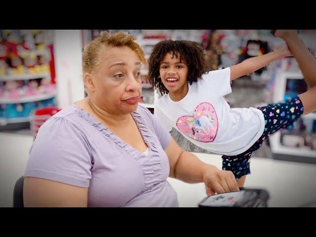 Mom Struggles Shopping with Grandma at Target