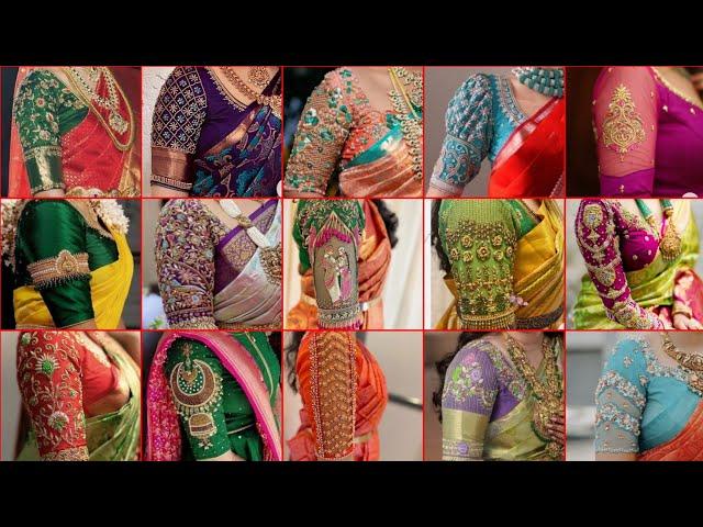 Maggam work blouse sleeve designs/Blouse sleeve designs 2024/Maggam work blouse designs 2024