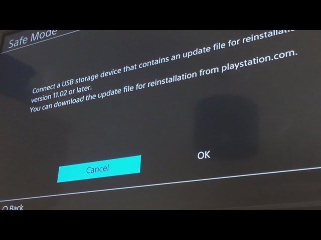 How To FIX PS4 Stuck in SAFE MODE Or Offline UPDATE