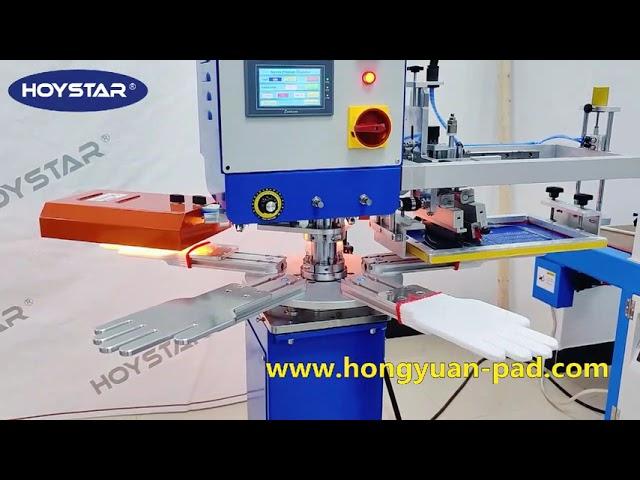 HOYSTAR Screen Printing Machine for Gloves,Non slip Gloves Screen Printer