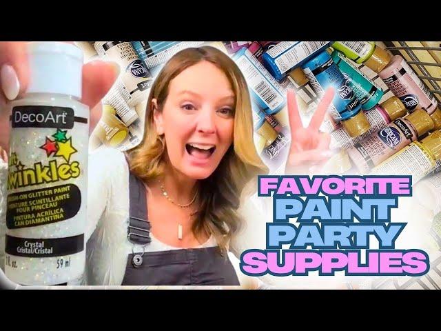 Supplies to Start Teaching Paint Parties... What I use!