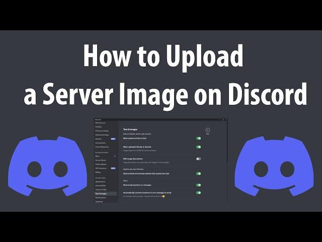 How to Upload a Server Image on Discord