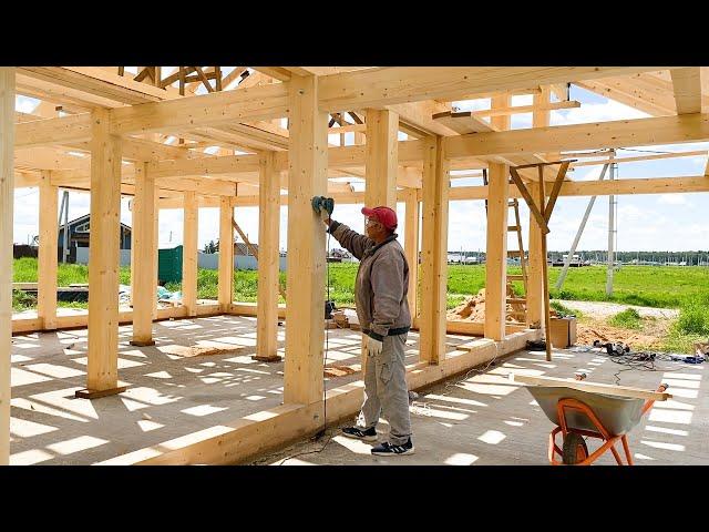 We have built the German wooden house. From start to finish