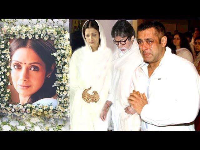 EMOTIONAL Bollywood Celebs Break Down Seeing Sridevi After PASSING AWAY- Salman,Aishwarya,Deepika