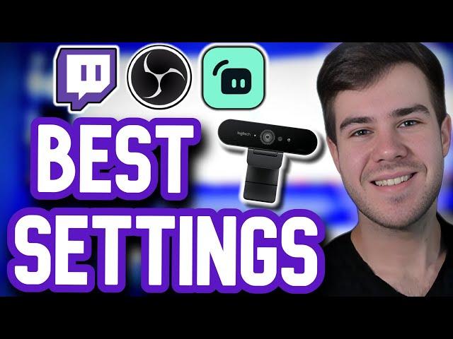 BEST WEBCAM SETTINGS for OBS STREAMING & RECORDING (Logitech C920, Lighting & More)