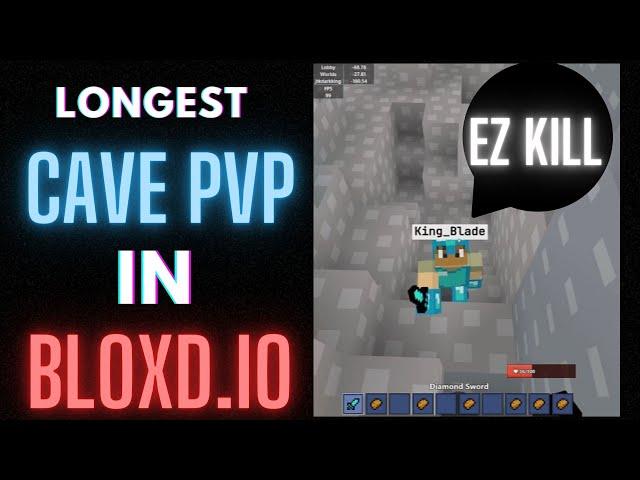 Longest CAVE PVP Youtuber VS Pro Gamer || Bloxd.io