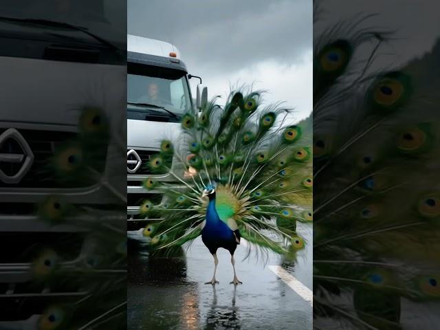 Peacock RISKS LIFE to Stop a Car... Seconds Later, the Mountain CRASHED Behind Them! (Human Stunned)