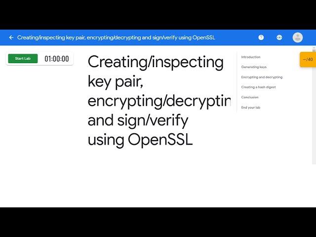 Creating/inspecting key pair, encrypting/decrypting and sign/verify using OpenSSL |