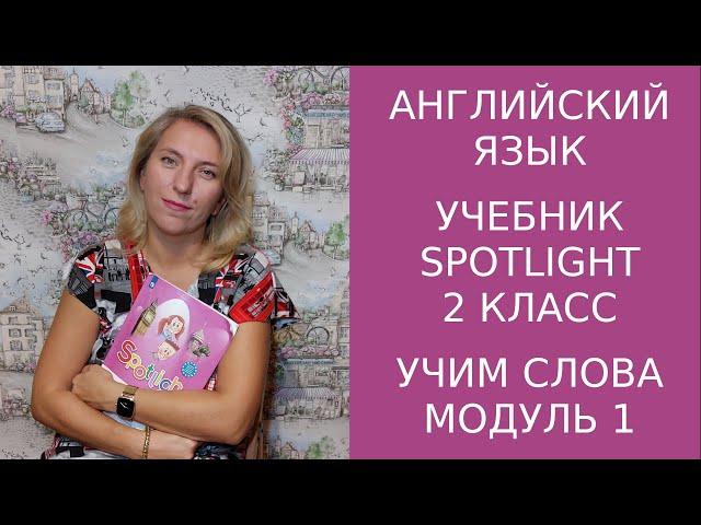 Учебник Spotlight 2 класс, 1 модуль, учим слова