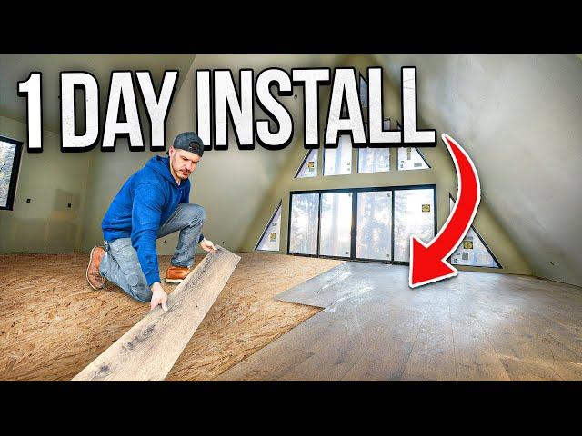 Easiest Flooring You'll Ever Install || Beginner DIY