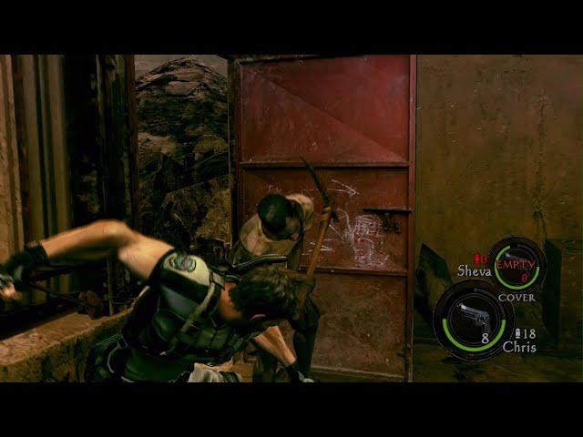 RESIDENT EVIL5ps5 gameplay video games cris and sheva